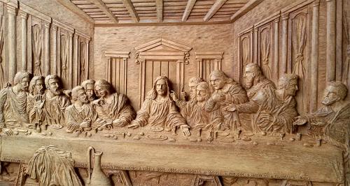 Santa Ceia - reproduzindo afresco de Leonardo da Vinci